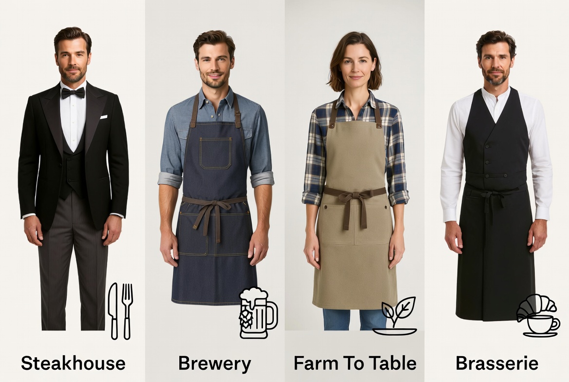 Restaurant Uniform System By Role
