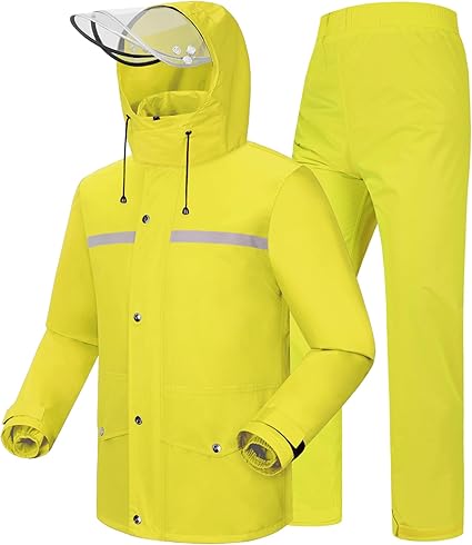 Unisex Reflective Waterproof Windproof Rain Suit (6)