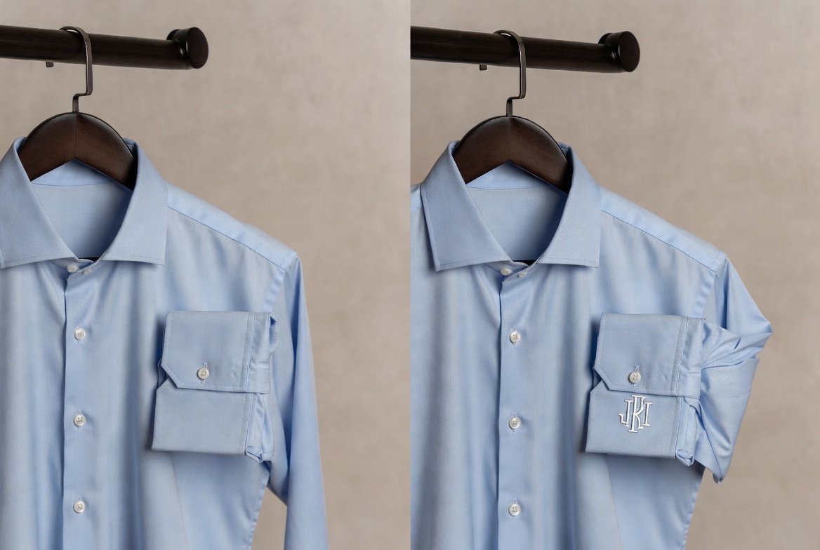 Shirt Before And After Monogram