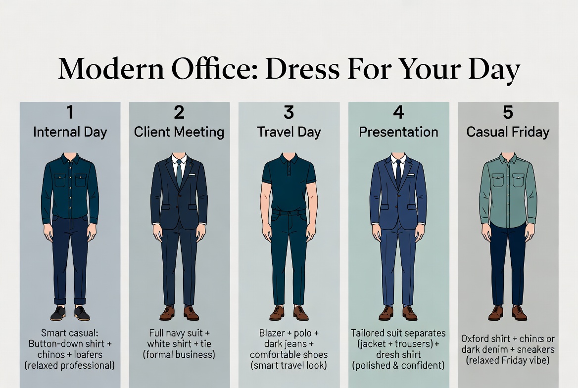 Workweek Suit Outfit Planner