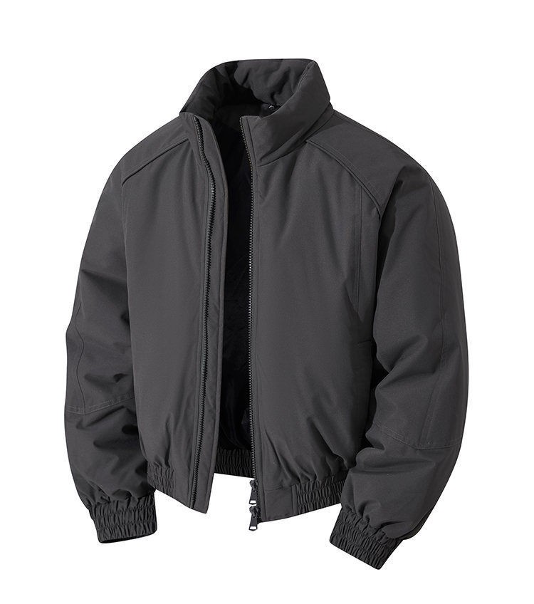 Mens Warm Winter Stand Collar Cotton Jacket (5)