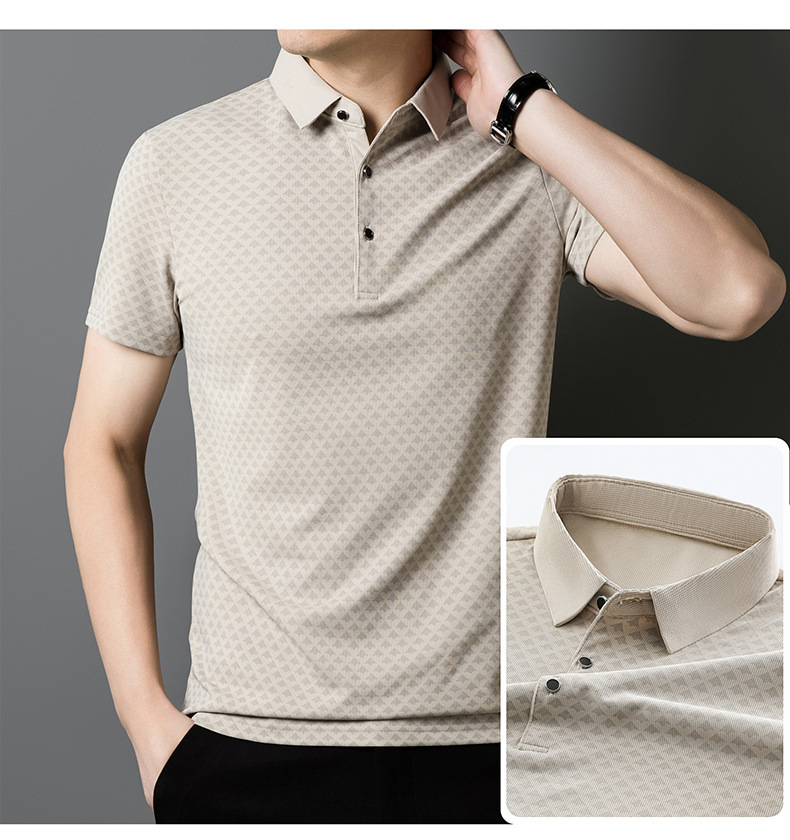 Mens Stretch Lightweight Summer Polo Shirt (2)