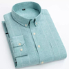 Long-Sleeve Casual Relaxed-Fit Checked Shirt