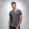 Mens White Slim Fit Basic Summer T-Shirt