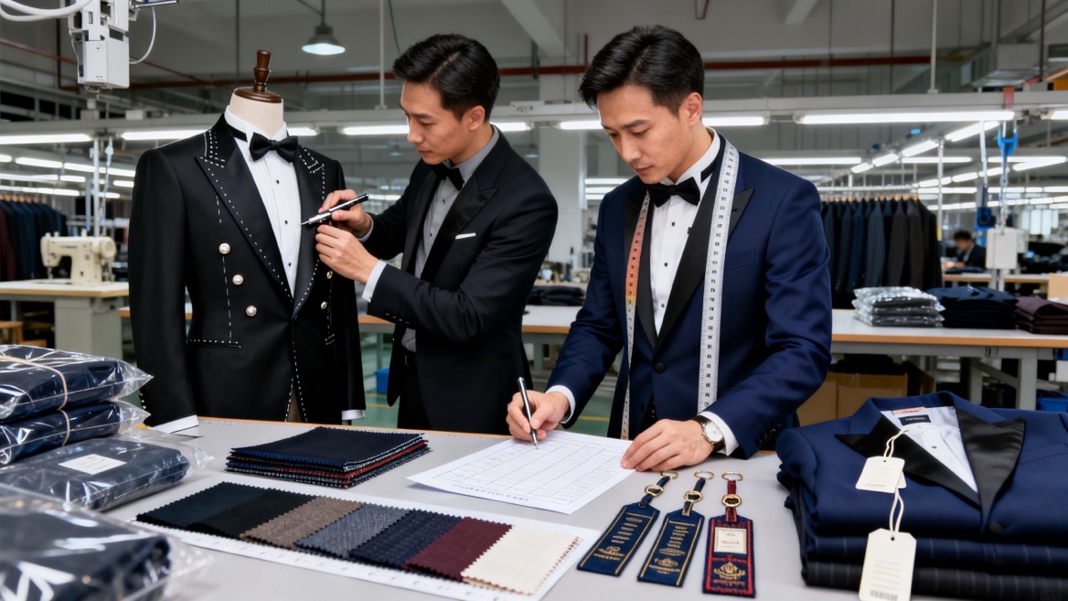 Custom Tuxedo Production And Quality Inspection Custom Tuxedo Production And Quality Inspection