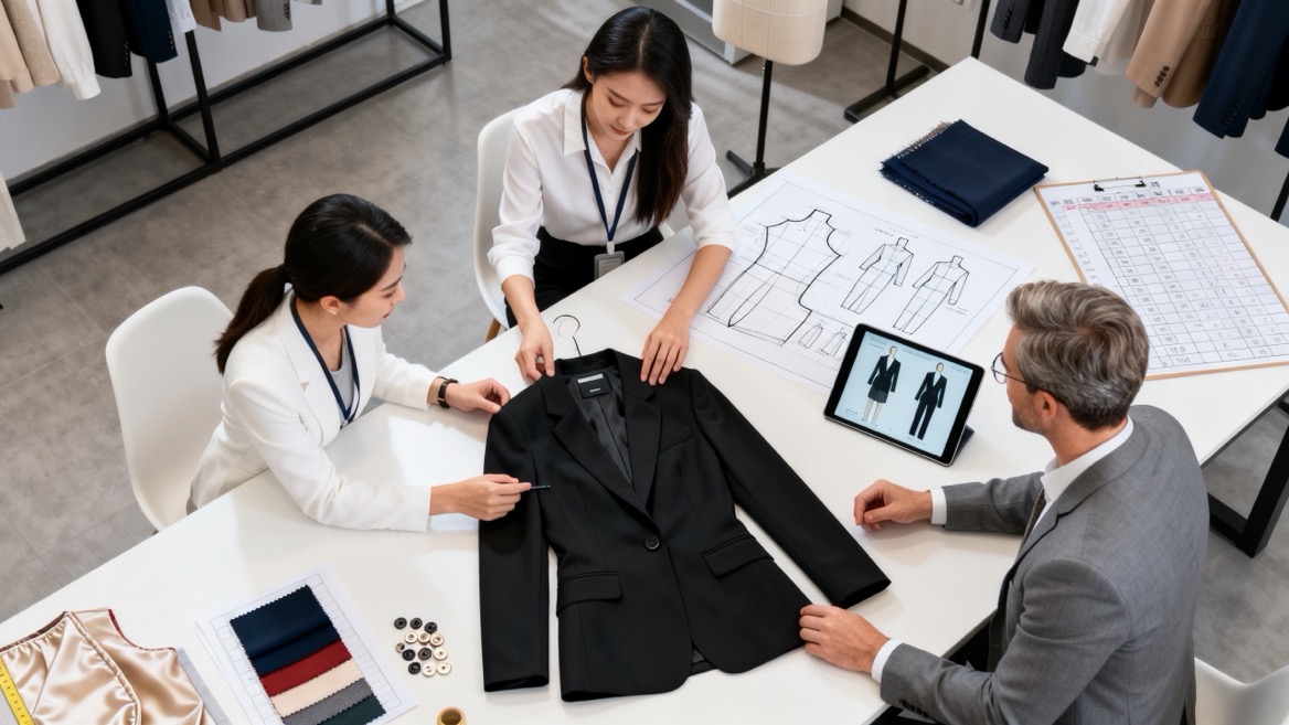 Womens Suit OEM Development Process Womens Suit OEM Development Process