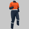 Mens Custom Heavy Duty Hi Vis Work Coverall
