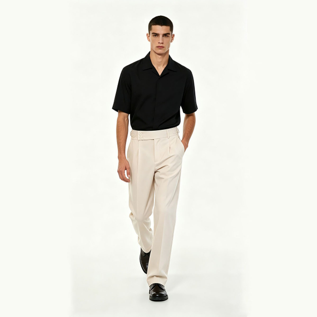 Casual Pleated Trousers
