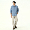 Men's Regular Fit Long Sleeve Business Poplin Shirt