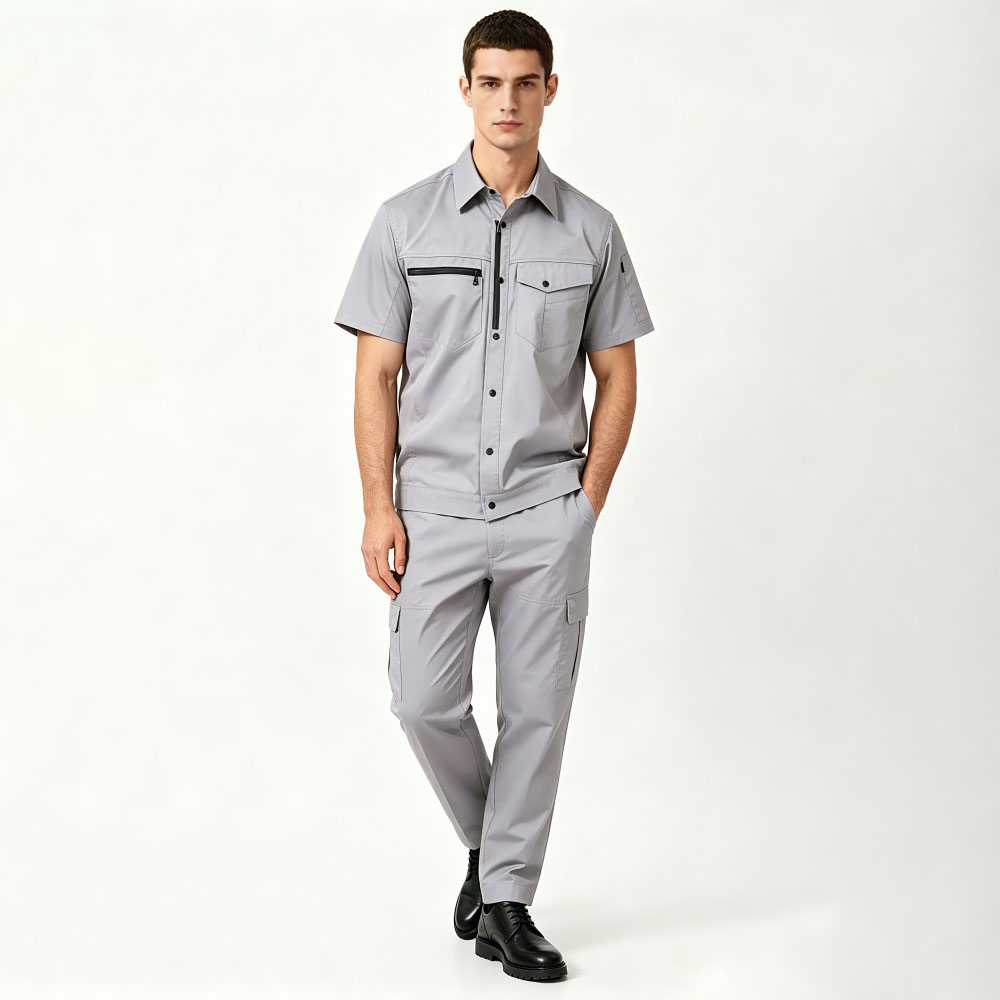 Summer Breathable Short Sleeve Work Uniform