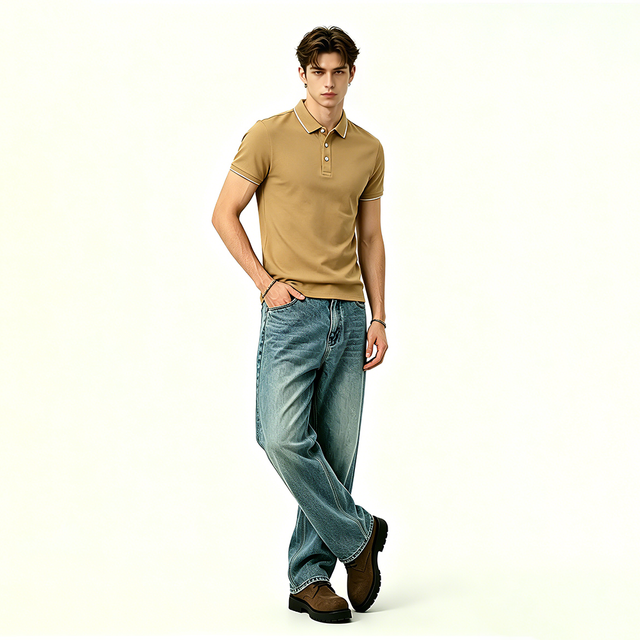 Mens Utility Short Sleeve Polo Shirt
