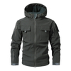 Mens Fleece Hooded Mountain Winter Jacket