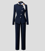 Navy Blue Flight Attendant Professional Suit Workwear
