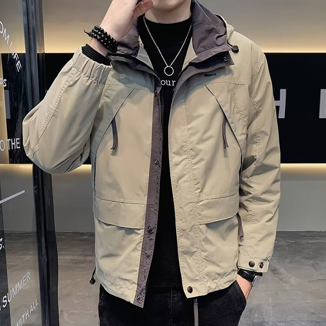 Relaxed Fit Outdoor Hooded Work Jacket