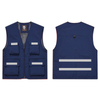 Fluorescent Work Vest with 3D Pockets