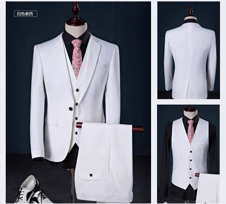 Men's Fashion Business 3 Piece Suit Set (9)