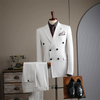 Double-Breasted Pinstripe Blazer