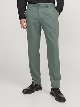 Mens Flat Front Dress Pants Formal Work Trousers (3)