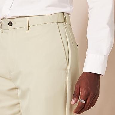Mens Classic Fit Adjustable Waist Suit Pants (10)