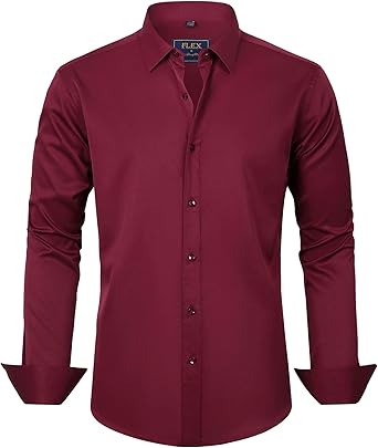 Regular Fit Stretch Business Mens Shirt (2)