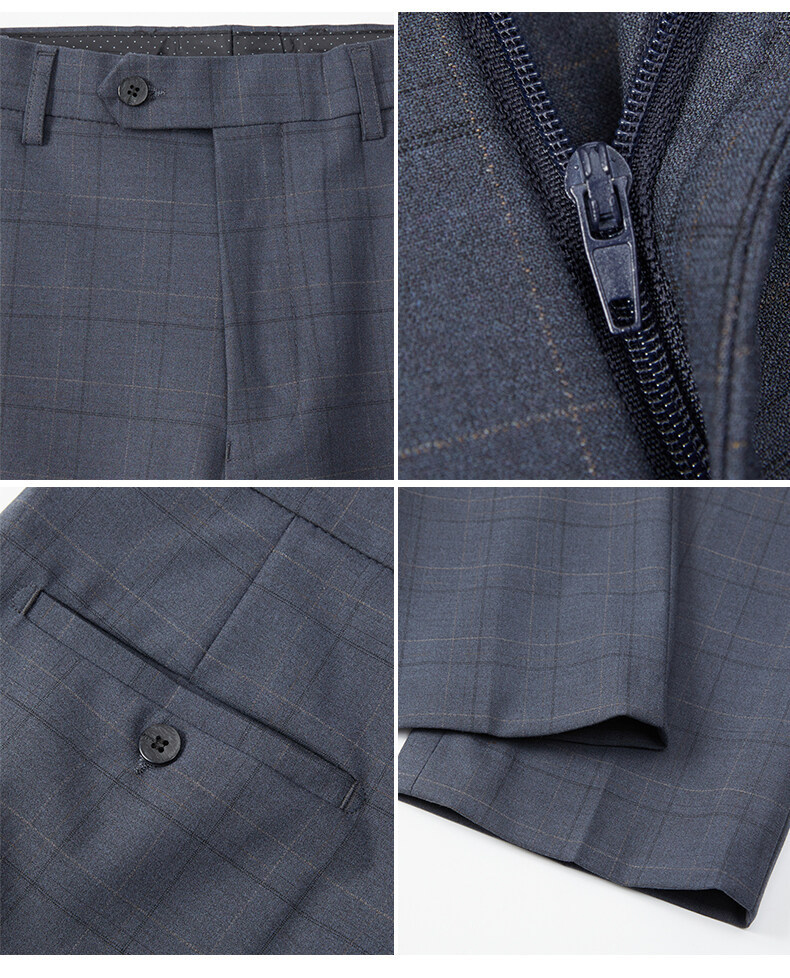 Mens Plaid Business Suit (2)