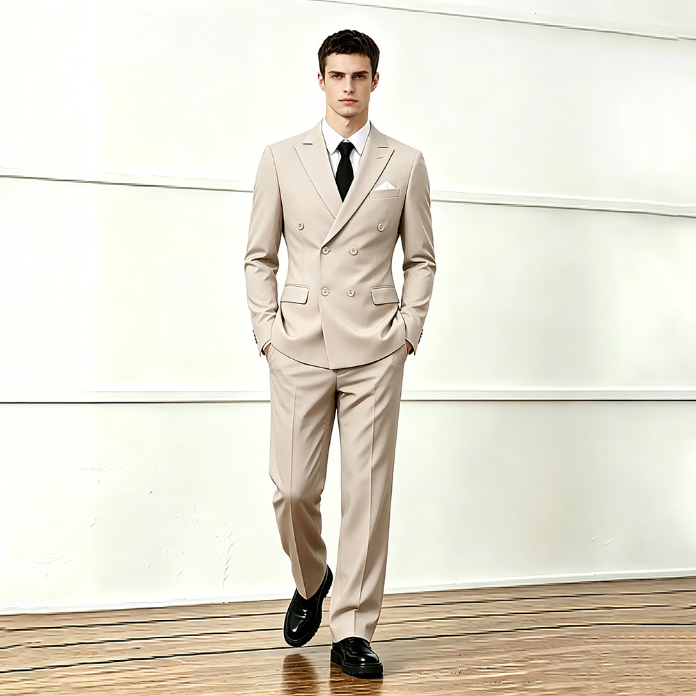 Classic Slim Fit Double Breasted Suit