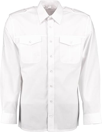 Mens Long Sleeve Pilot Shirt No Epaulets