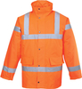 Hi Vis Contrast Yellow Navy Safety Jacket