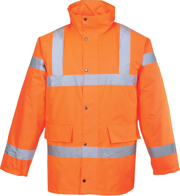 Hi Vis Contrast Yellow Navy Safety Jacket