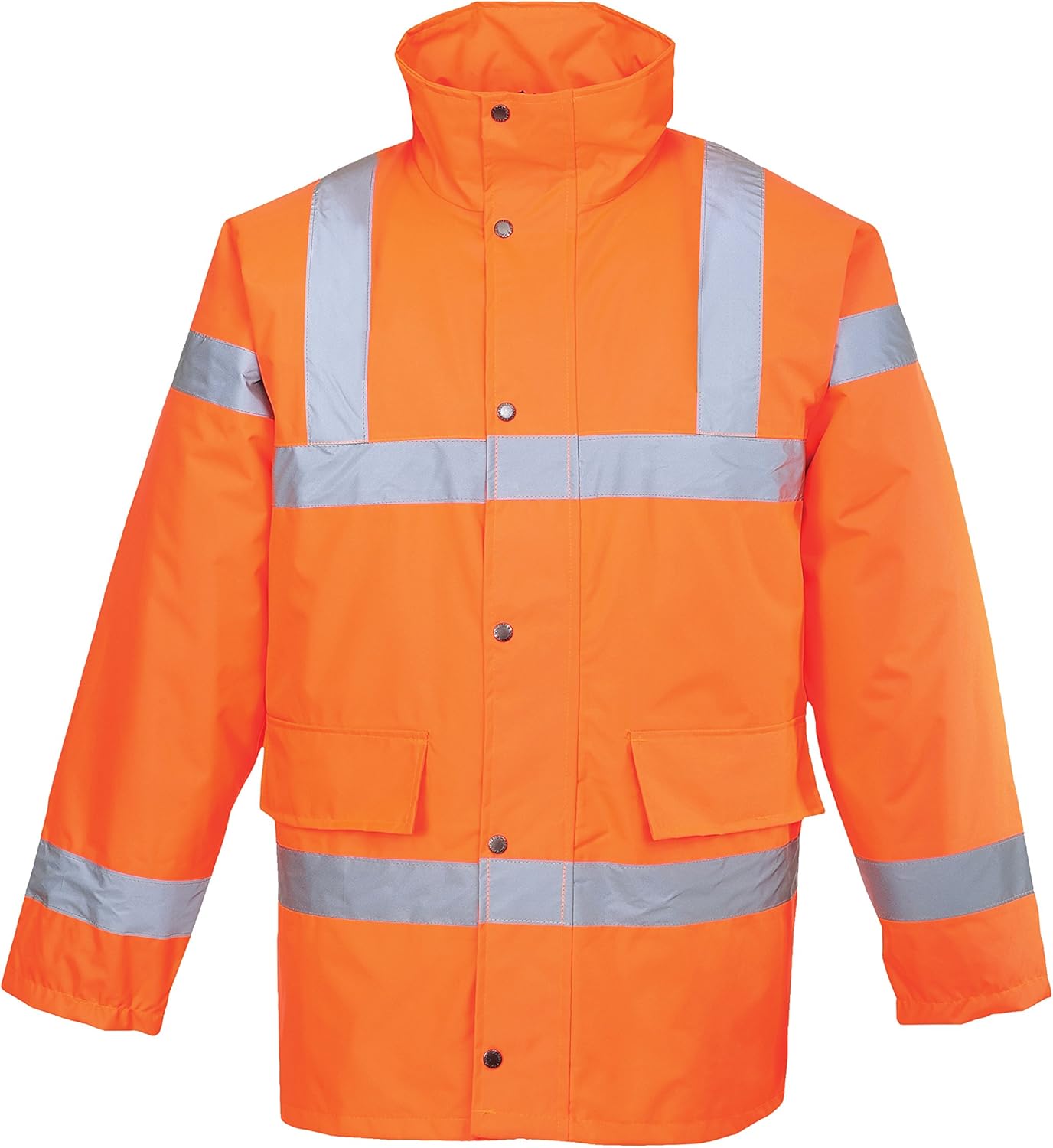 Hi Vis Contrast Yellow Navy Safety Jacket