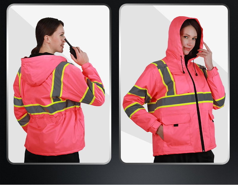 Autumn Winter High Vis Construction Work Jacket (1)