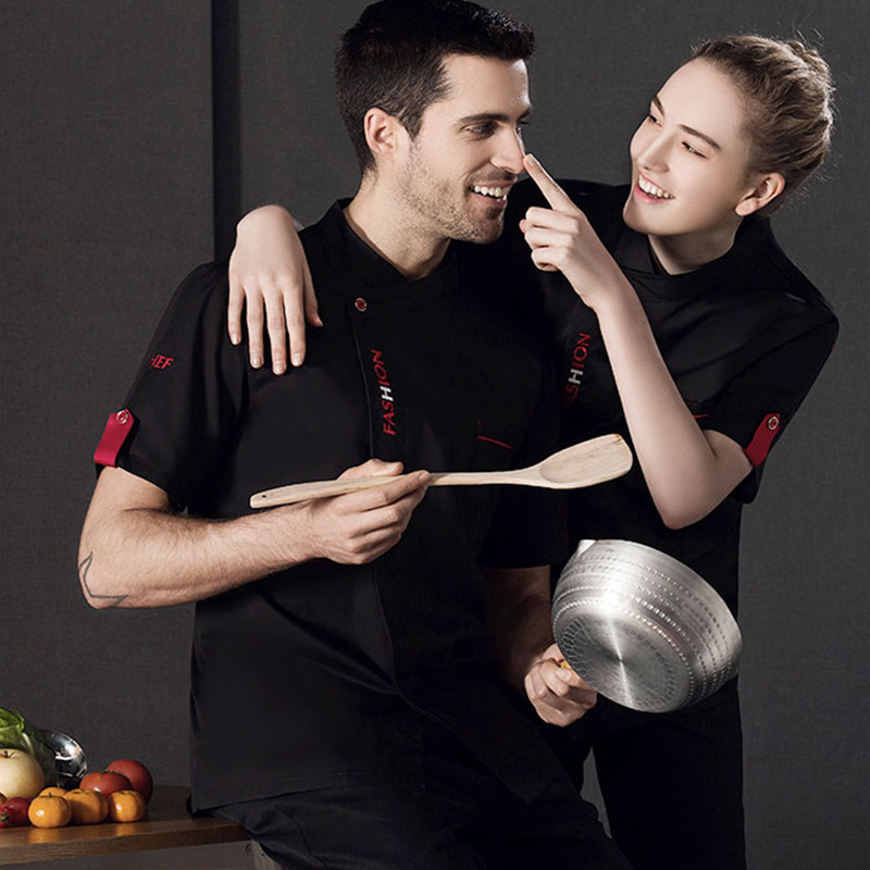 Summer Breathable Short Sleeve Chef Coat (1)