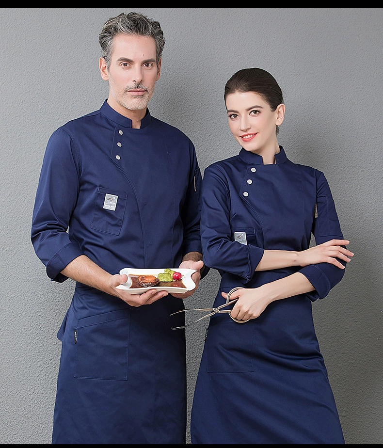 Unisex Long Sleeve Autumn Winter Chef Coat