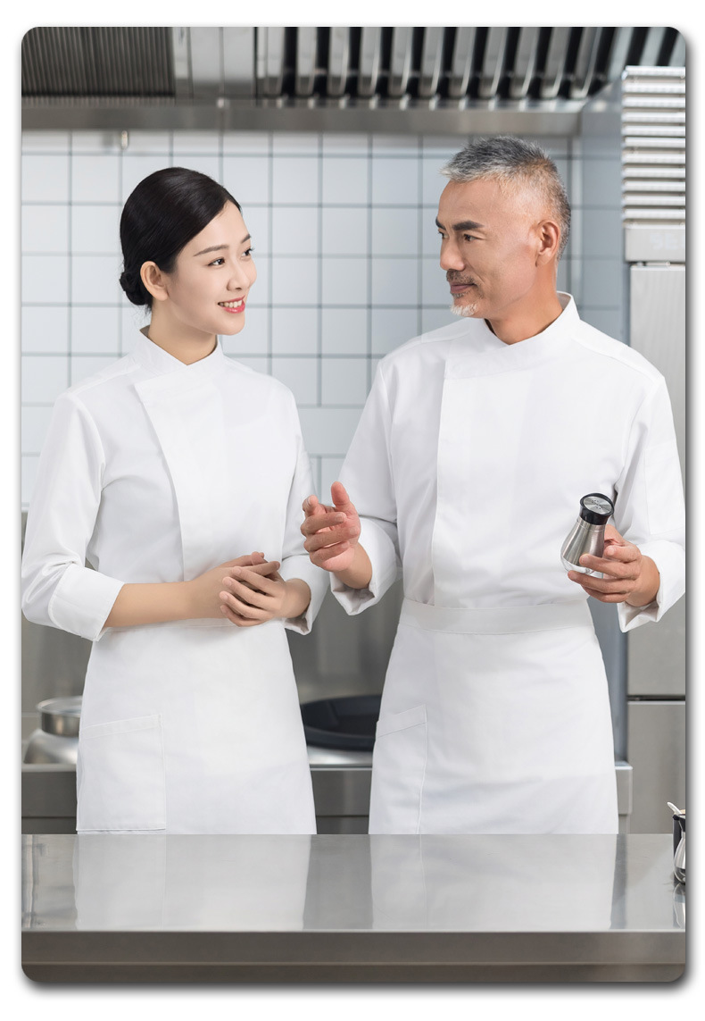 Unisex Plus Size Autumn Winter Chef Uniform (3)