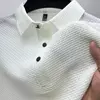 Mens Slim Solid Business Summer Polo Shirt