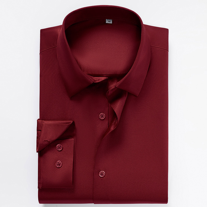 Mens Satin Silk Non Iron Business Dress Shirt (11)
