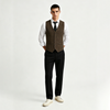 Herren Vintage gestreifte Fr&uuml;hlings-Sommer-Anzugweste
