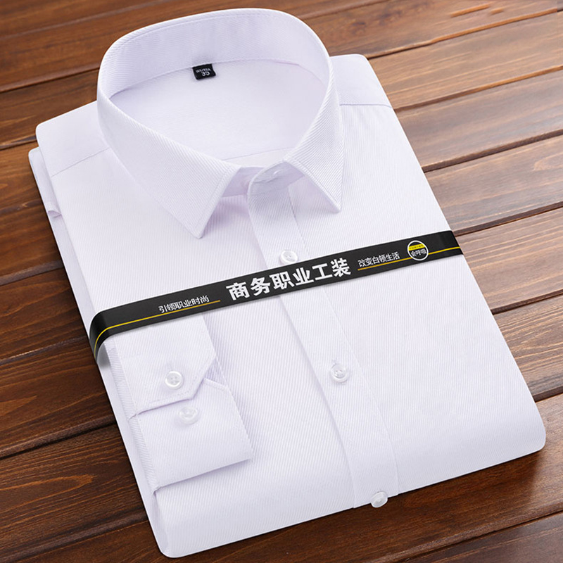Mens Solid Crease Resistant Uniform Shirt (3)