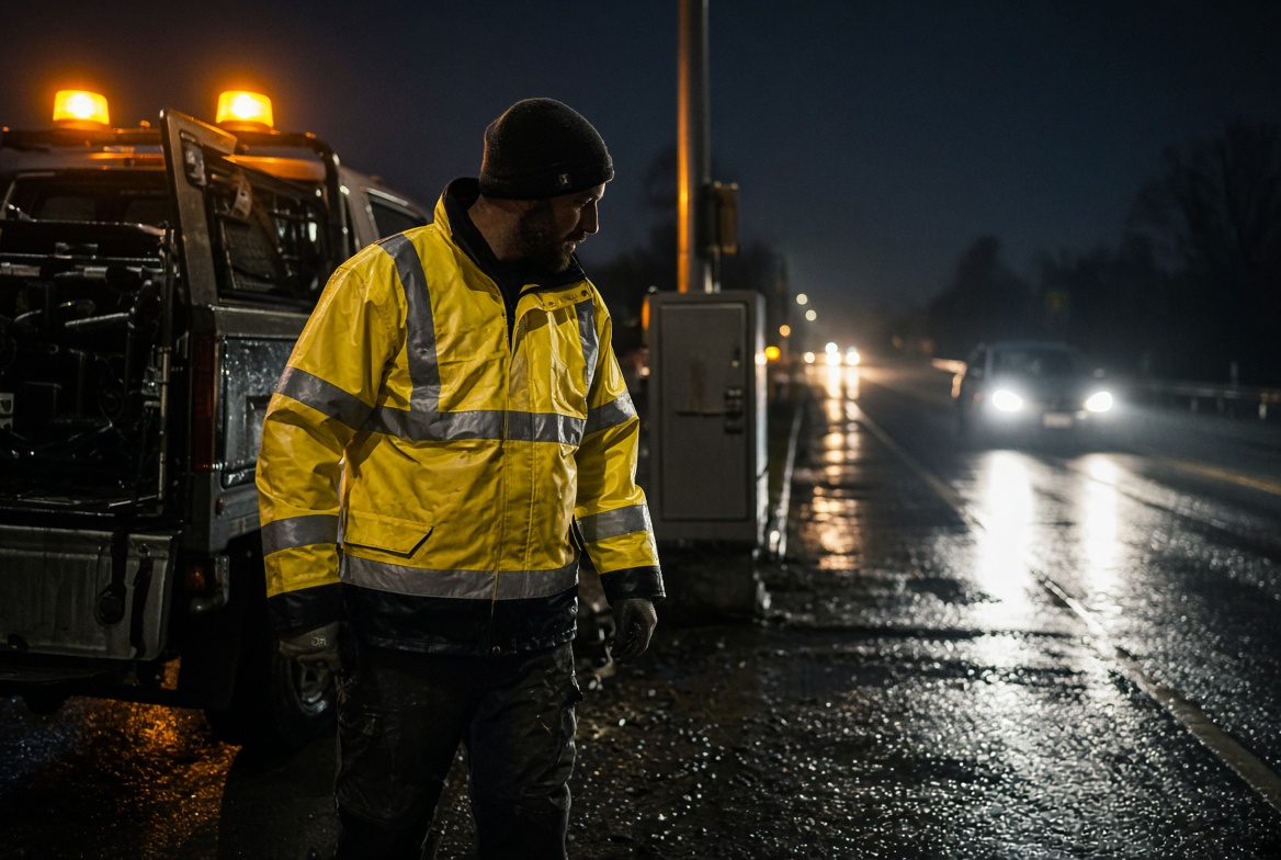 Reflective Jacket Roadside Night Protection