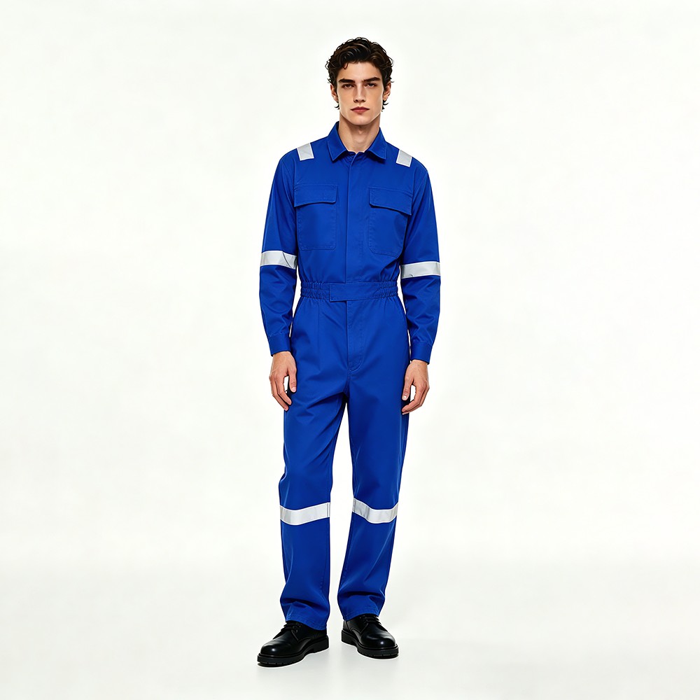Relaxed-Fit Coverall with Reflective Strips