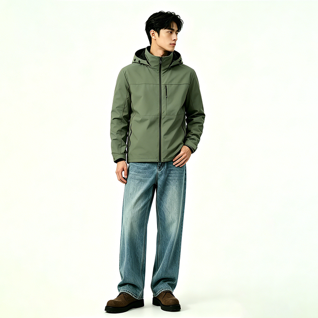 Multi-Pocket Hooded Jacket