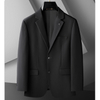Men's Plus Size Casual Black Blazer