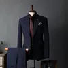 British Style Mens Striped Formal Suit