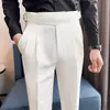 Naples Pleated Slim Fit Business Dress Pants