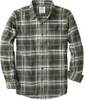 Mens 100% Cotton Plaid Long Sleeve Shirt