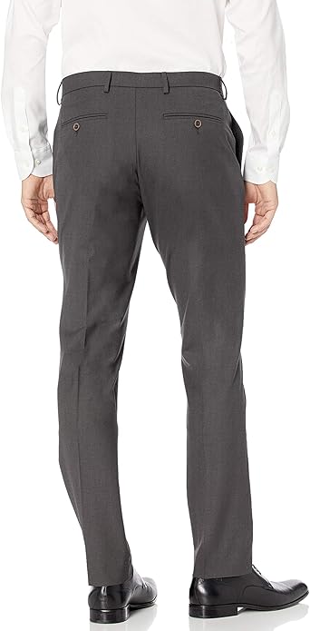 Mens Slim Fit Wrinkle Resistant Stretch Suit Pants (1)