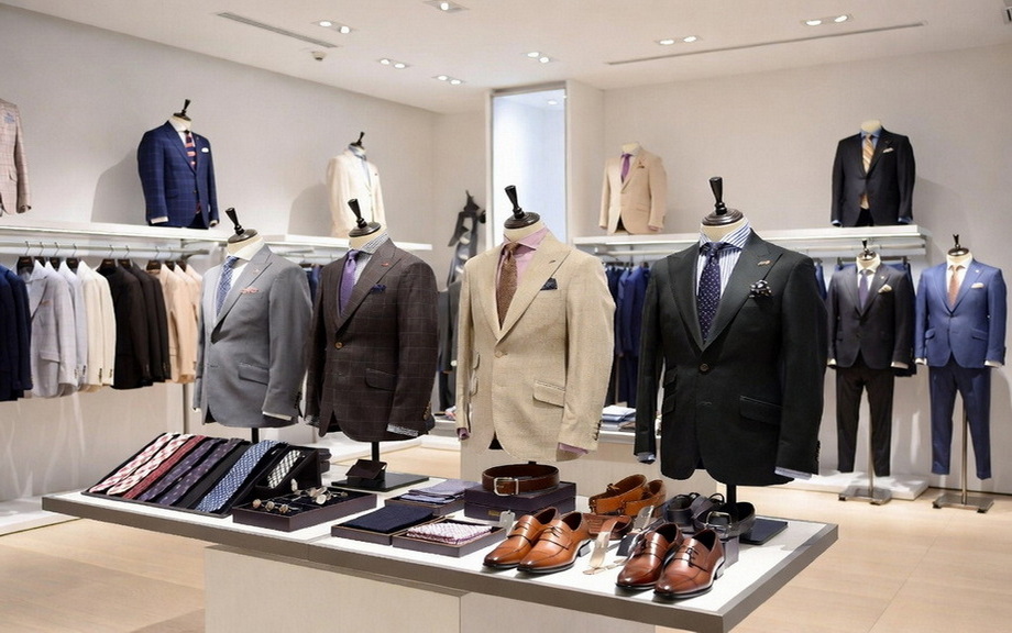 B2B Suit Showroom With Accessories