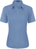 Striped Easy Iron Womens Blouse Shirt