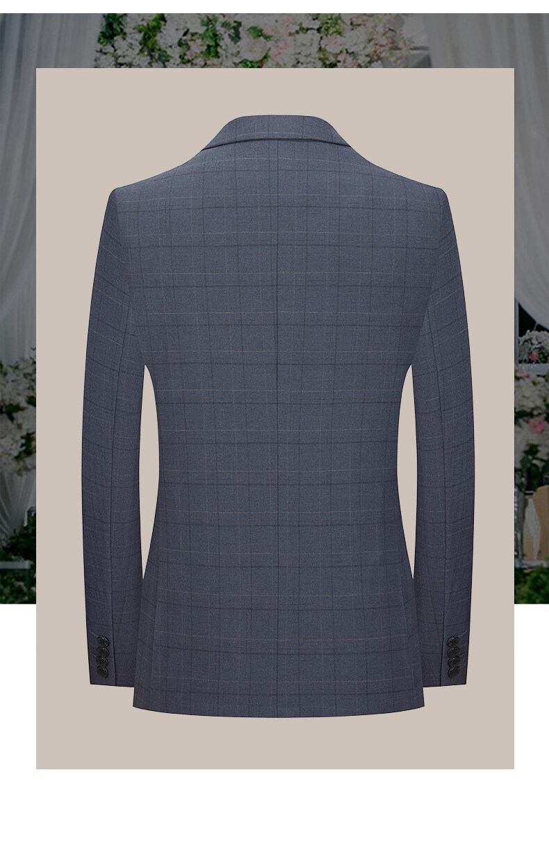 Mens Plaid Business Suit (9)