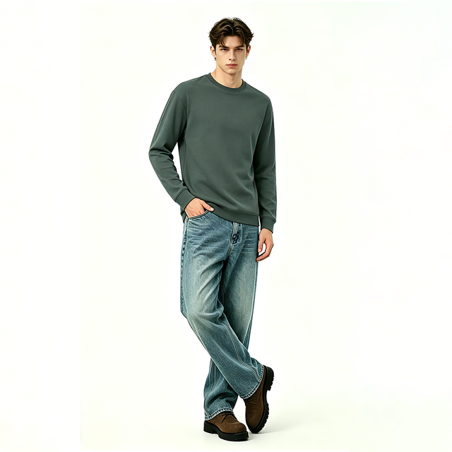 100% Cotton Long-Sleeve Layering T-Shirt